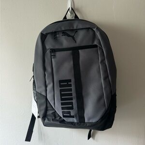 Puma Regenerate Laptop Backpack, Medium, Gray/Black